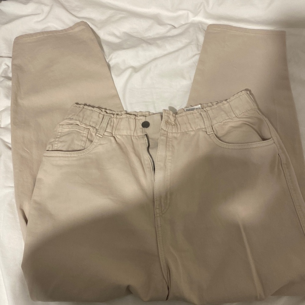 Tan Mom Jean